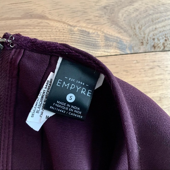 Empyre Caireann Burgundy Cutout Dress - Picture 5 of 10